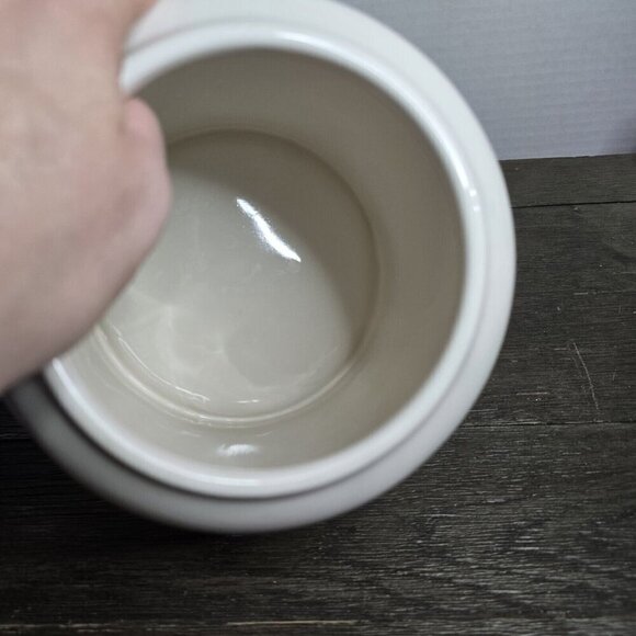 Rae Dunn Artisan I Believe In Celebration Birthday Canister Chubby Large HTF - Picture 12 of 13